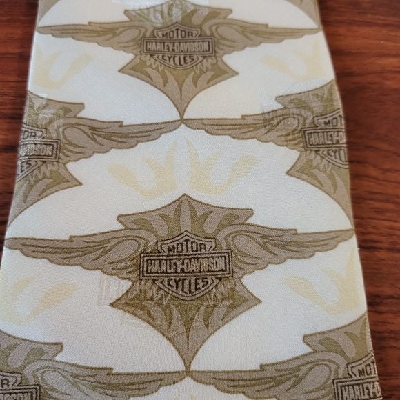 Harley Davidson Silk Tie Cream and nude Ralph Marlin & Co - Picture 7 of 12